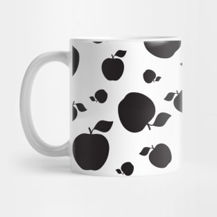 Black Apple Pattern Mug